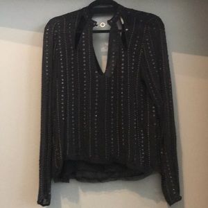 Free People beaded top